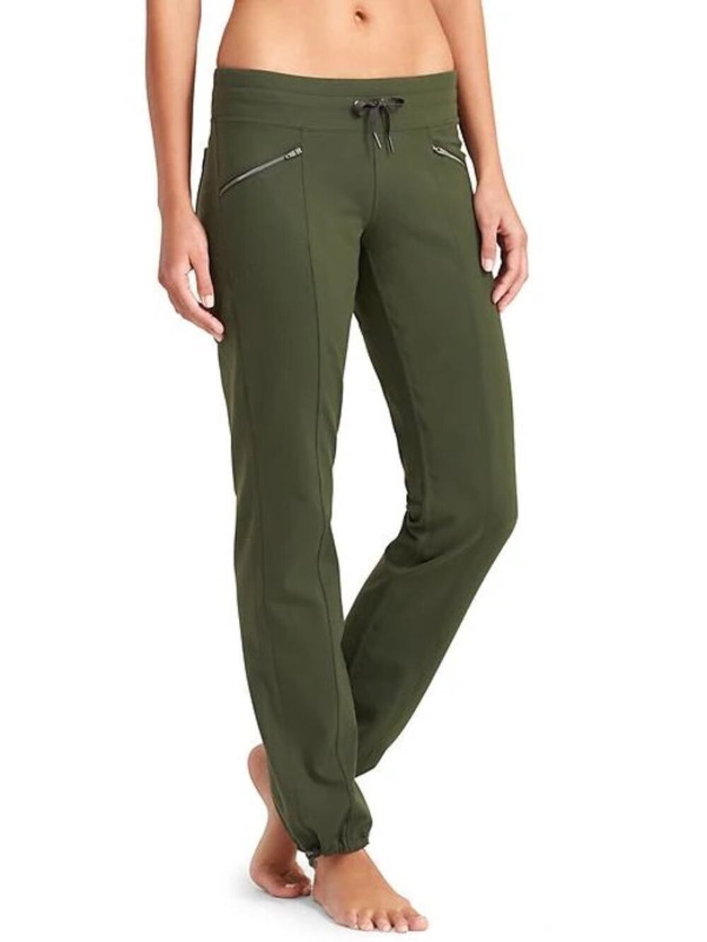 Athleta | Green Slouch Joggers Athlesuire Activewear Casual Pants